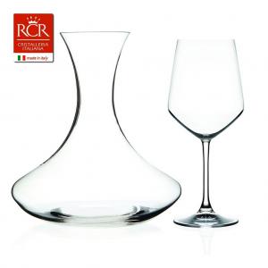 RCR Cristalleria Italiana Toscana 2 Calici Degustazione Vini Rossi 9.75 in  High